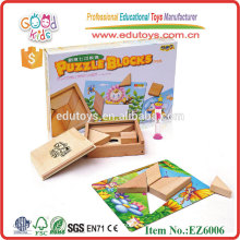 EZ6006 Bon jeu promotionnel en bois peu coûteux en bronze jeu de puzzle